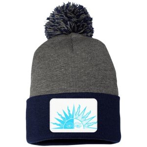 Half Blue SP15 Pom Pom Knit Cap - Patch
